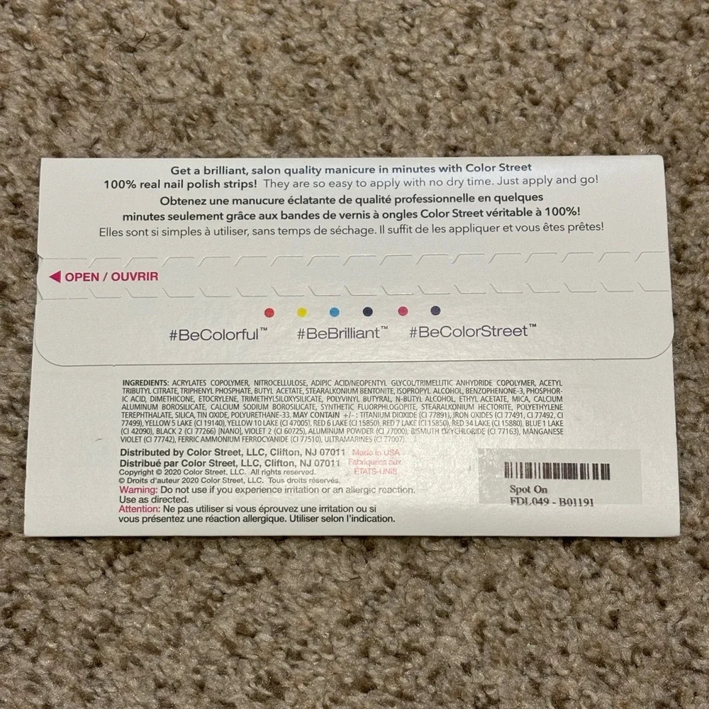 NWT Color Street Spot On Leopard Print  *BOGO FREE ALL COLOR STREET STRIPS* - Picture 4 of 4